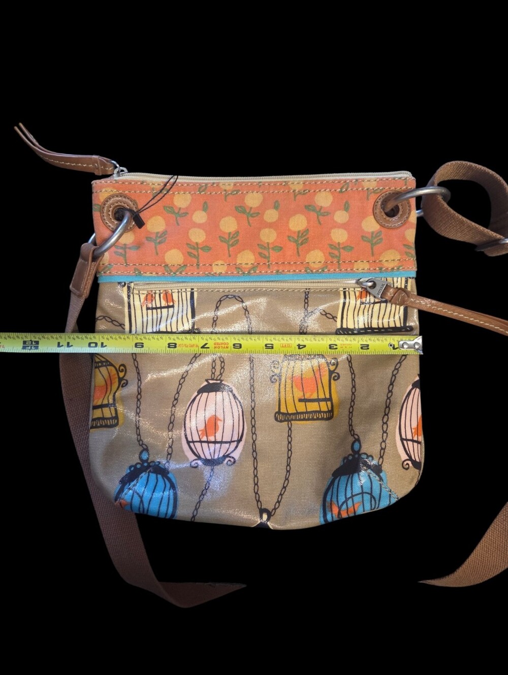 NWOT Fossil Key-Per Birdcage Crossbody Bag Purse Matching City Birds Wallet - Picture 11 of 13